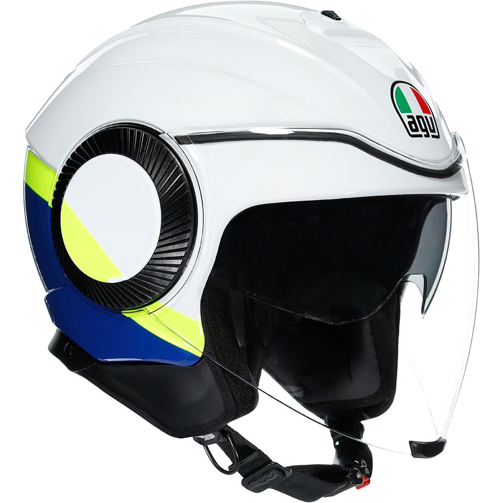 AGV - Casque Orbyt Block Blanc / Bleu / Jaune