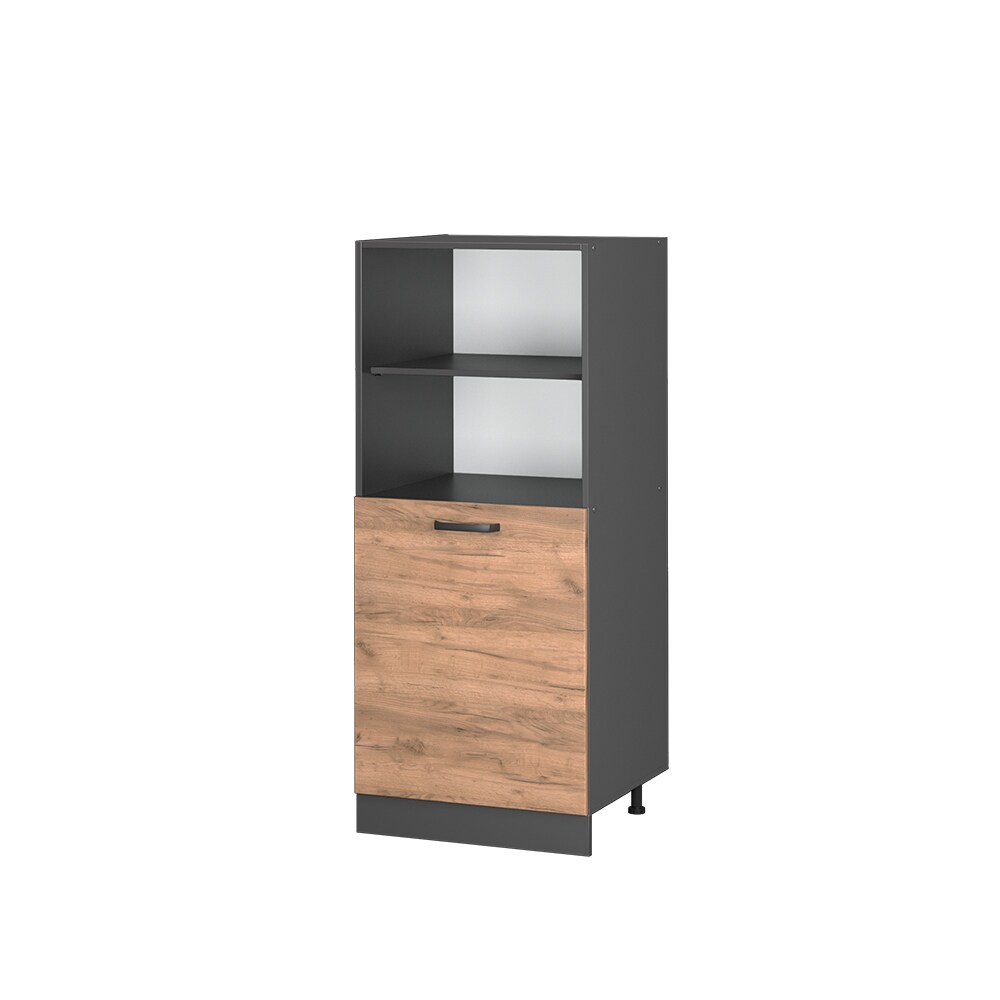 Vicco Backofenumbauschrank Küchenschrank Küchenzeile R-Line 60 cm Anthrazit Eiche kleine Tür