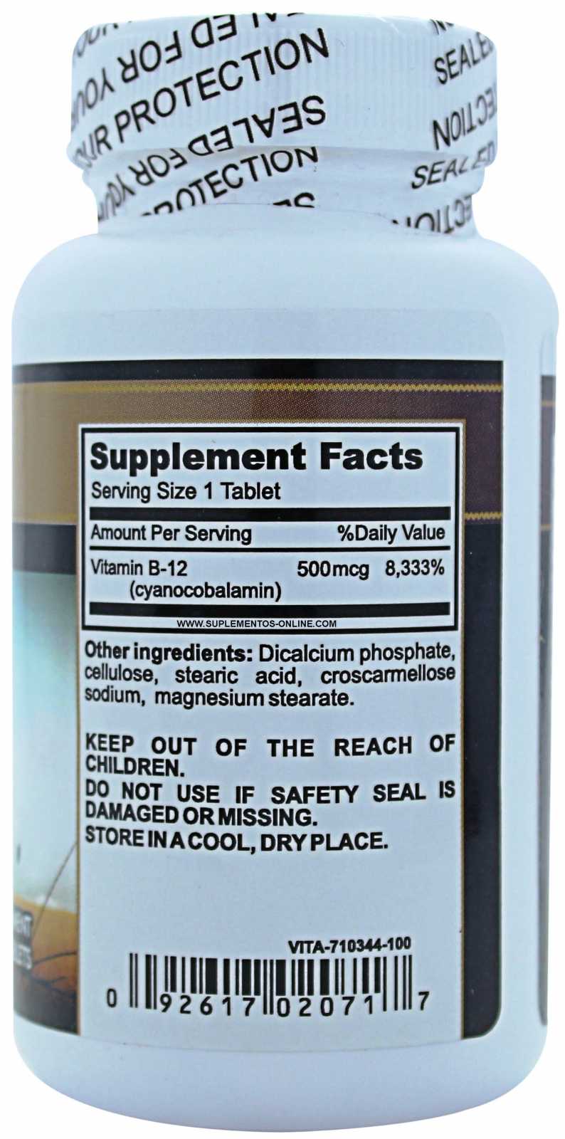 Vitalabs Vitamina B12 100 cápsulas