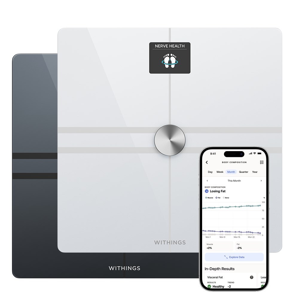 Withings Body Comp Personvekt med wifi Hvit