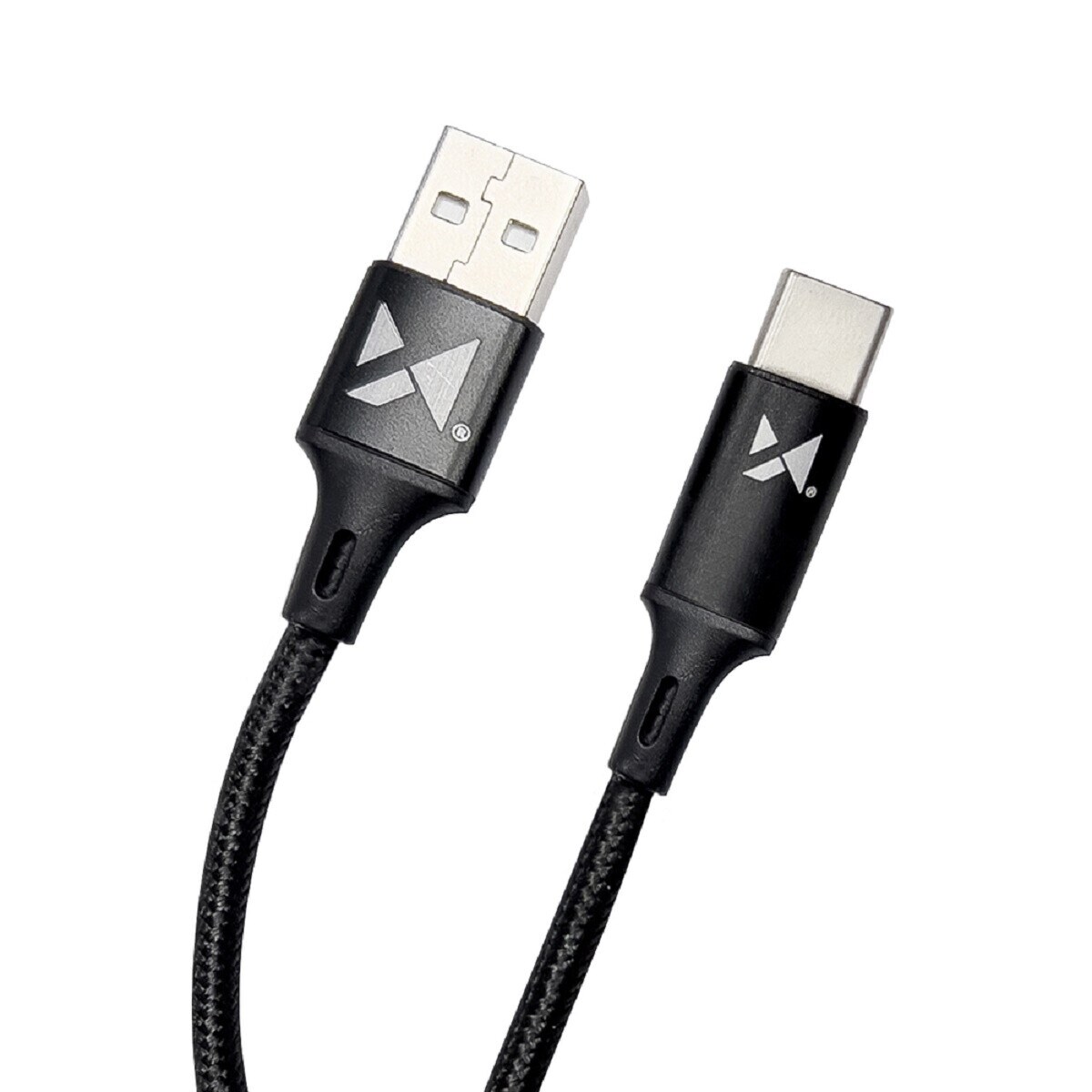 USB Ladekabel Schnellladekabel USB Typ C 2.4A 2m Schwarz