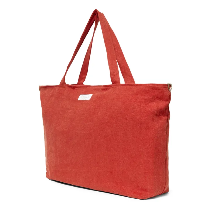 Adorna Sac week-end en lin | Coquelicot