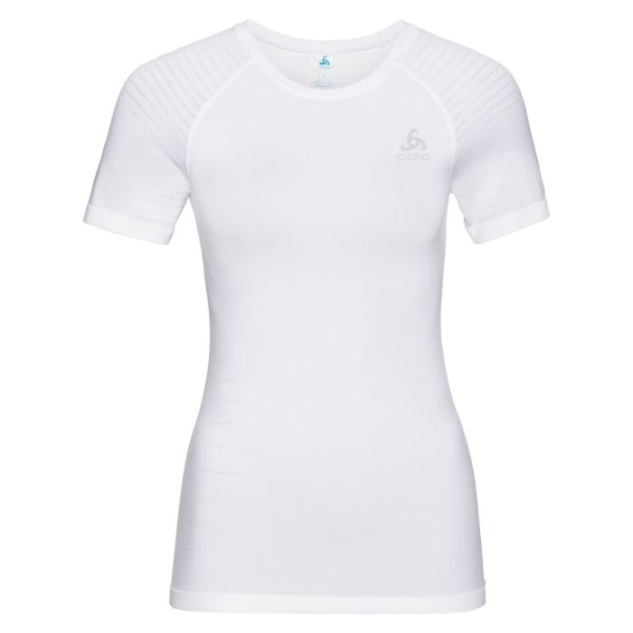 Odlo Dame T-shirts Top Crew Neck Short Sleeve Performan Hvid