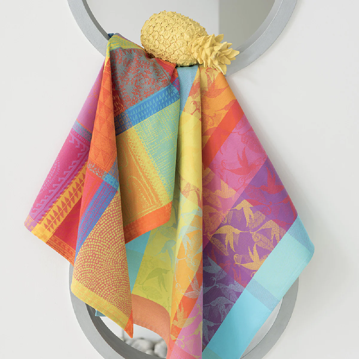 Torchon pur coton multicolore 56x77 Garnier Thiebaut