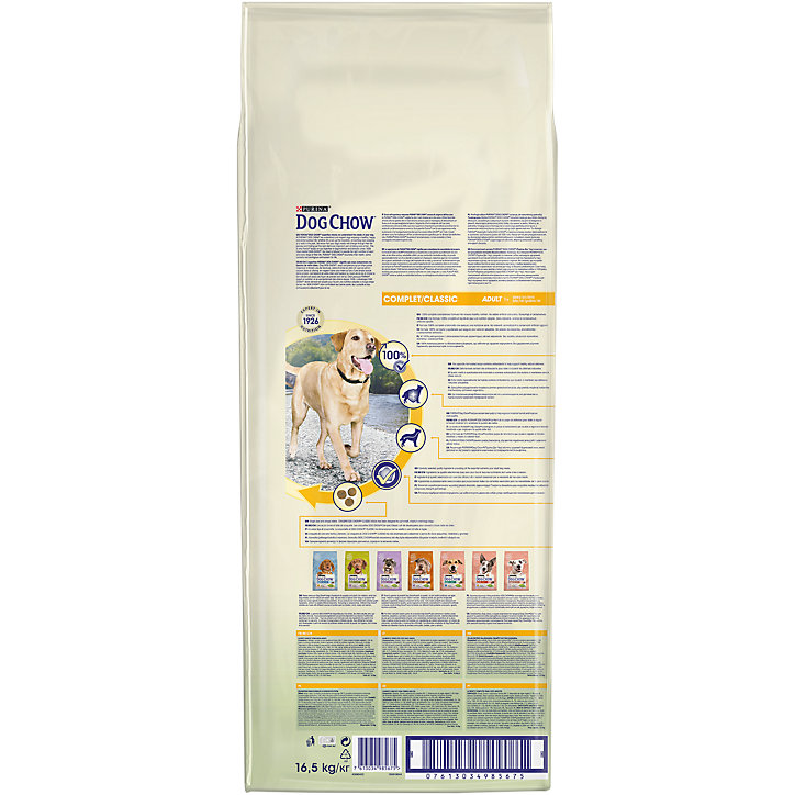 Croquettes chien adulte Purina Dog Chow Poulet 14 + 2.5 Kg offert