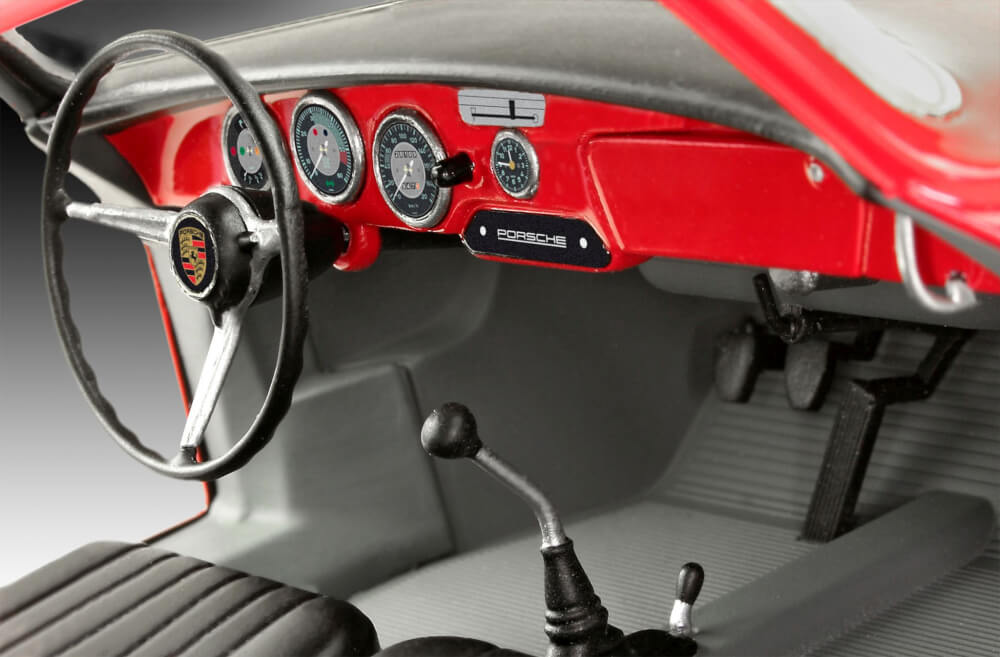 Porsche 356 B Coupé easy-click-system, Revell Bausatz zum Zusammenstecken mehrfarbig