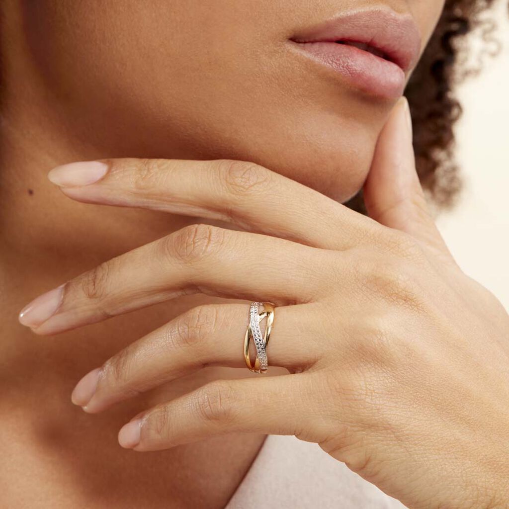 Bague Nuccia Or Bicolore Diamant