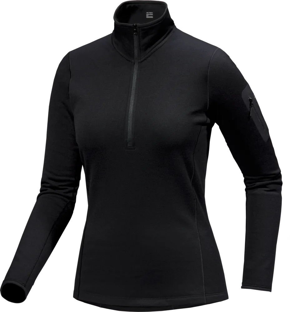 Arc'teryx Kyanite Baselayer Zip Neck W Black