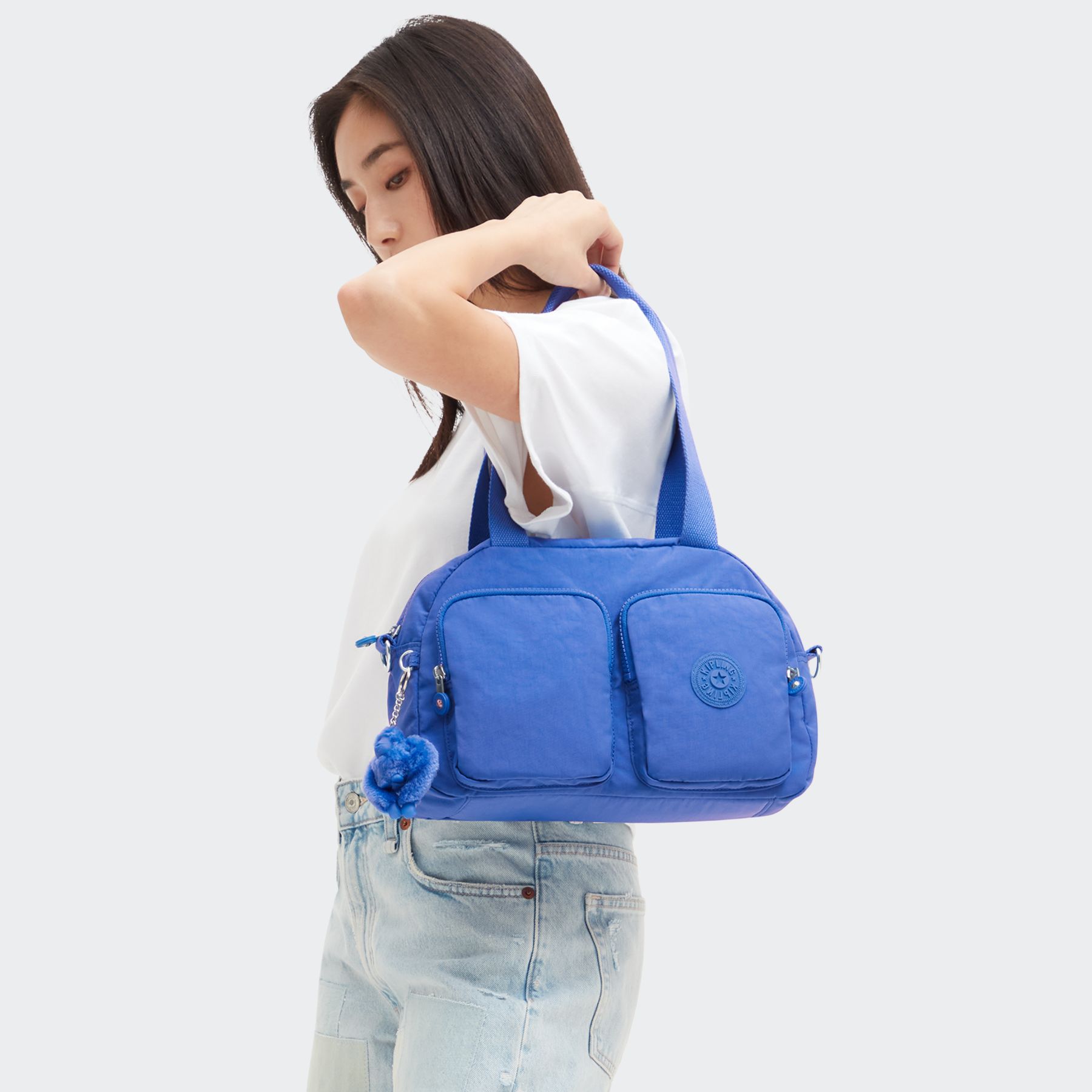 COOL DEFEA Sac Épaule Taille Moyenne avec Sangle Détachable - Havana Blue