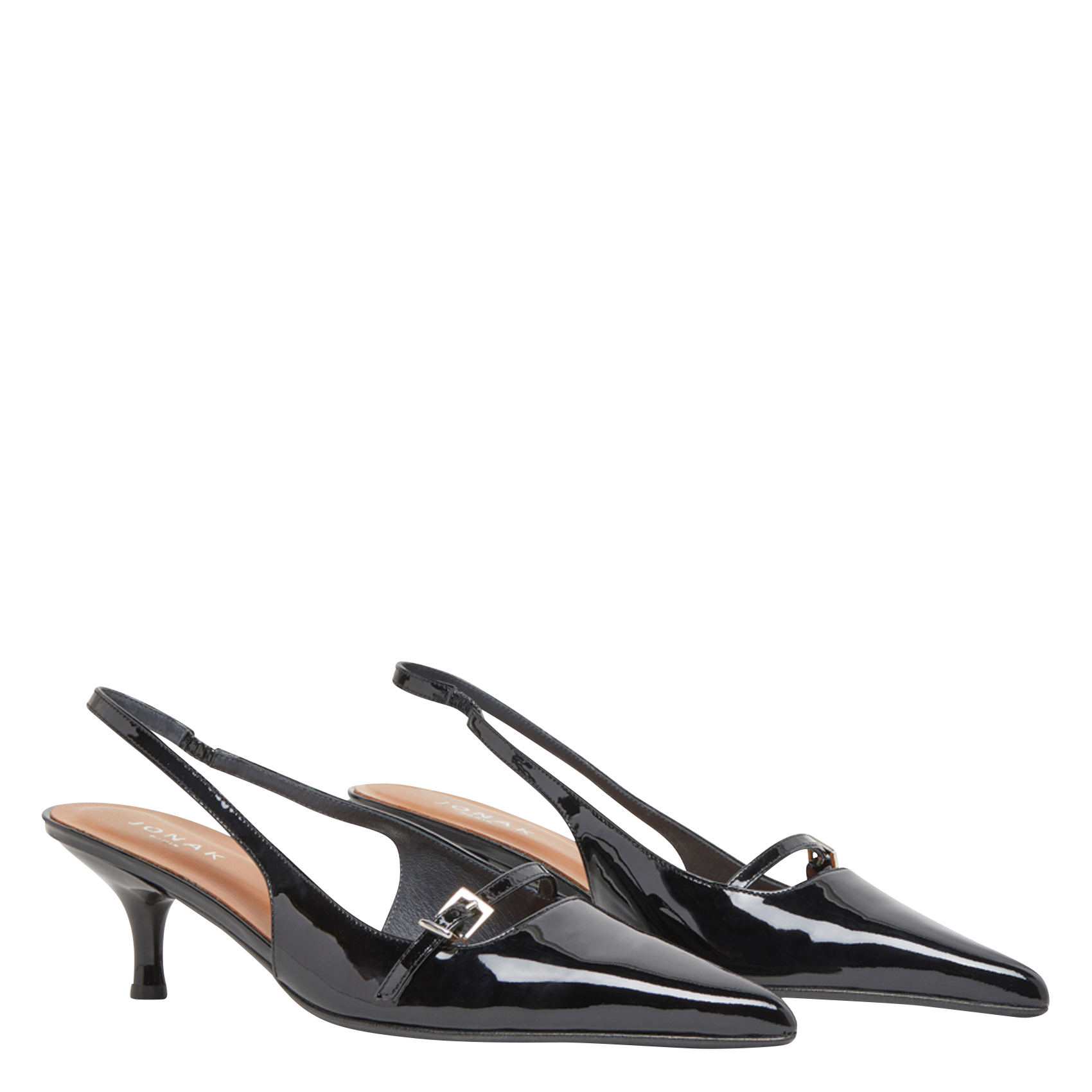 DAMOISELLE - Escarpins en cuir vernis | Noir