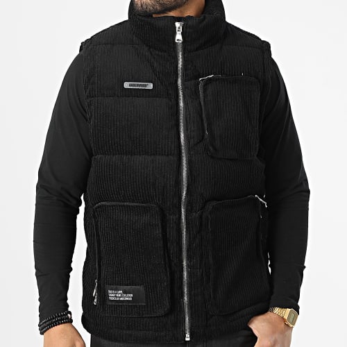Veste Zippée Sans Manches AN13001 Noir