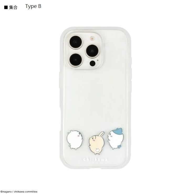 Gourmandise - Chiikawa IIIIfit doorzichtige iPhone 16 Pro-telefoonhoes