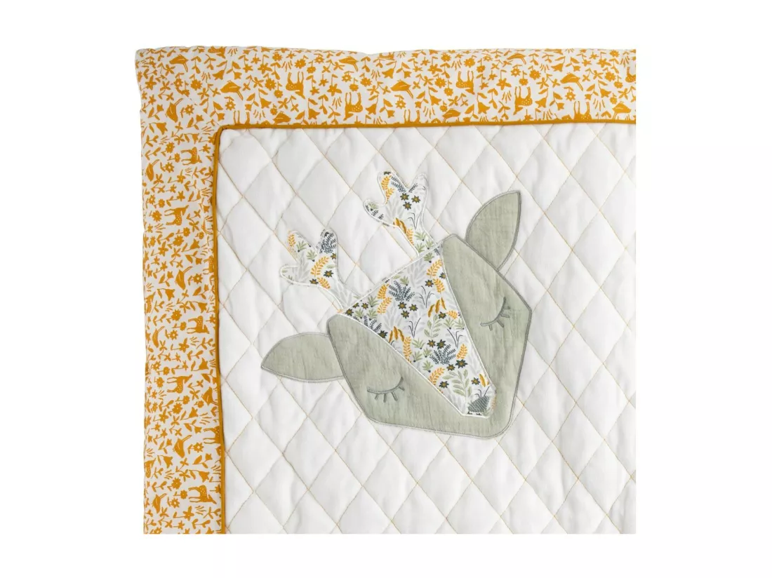 Grand tapis 100x100 cm en coton blanc
