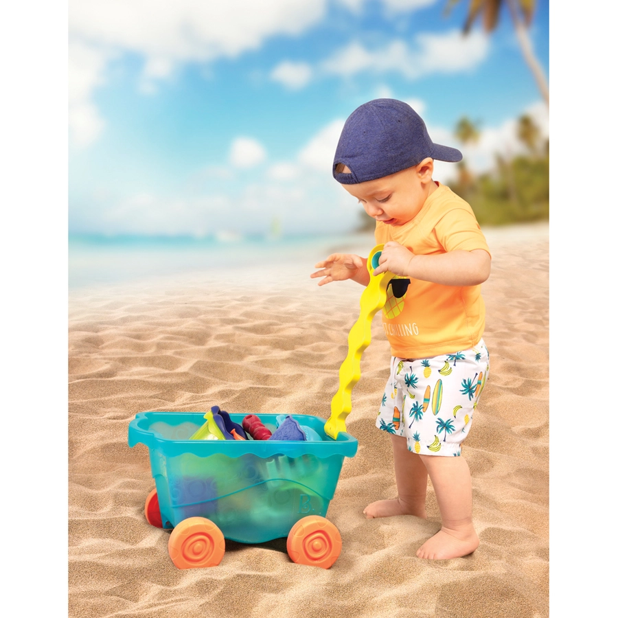 B.TOYS B. Strandspielzeug mit Wagen Mehrfarbig