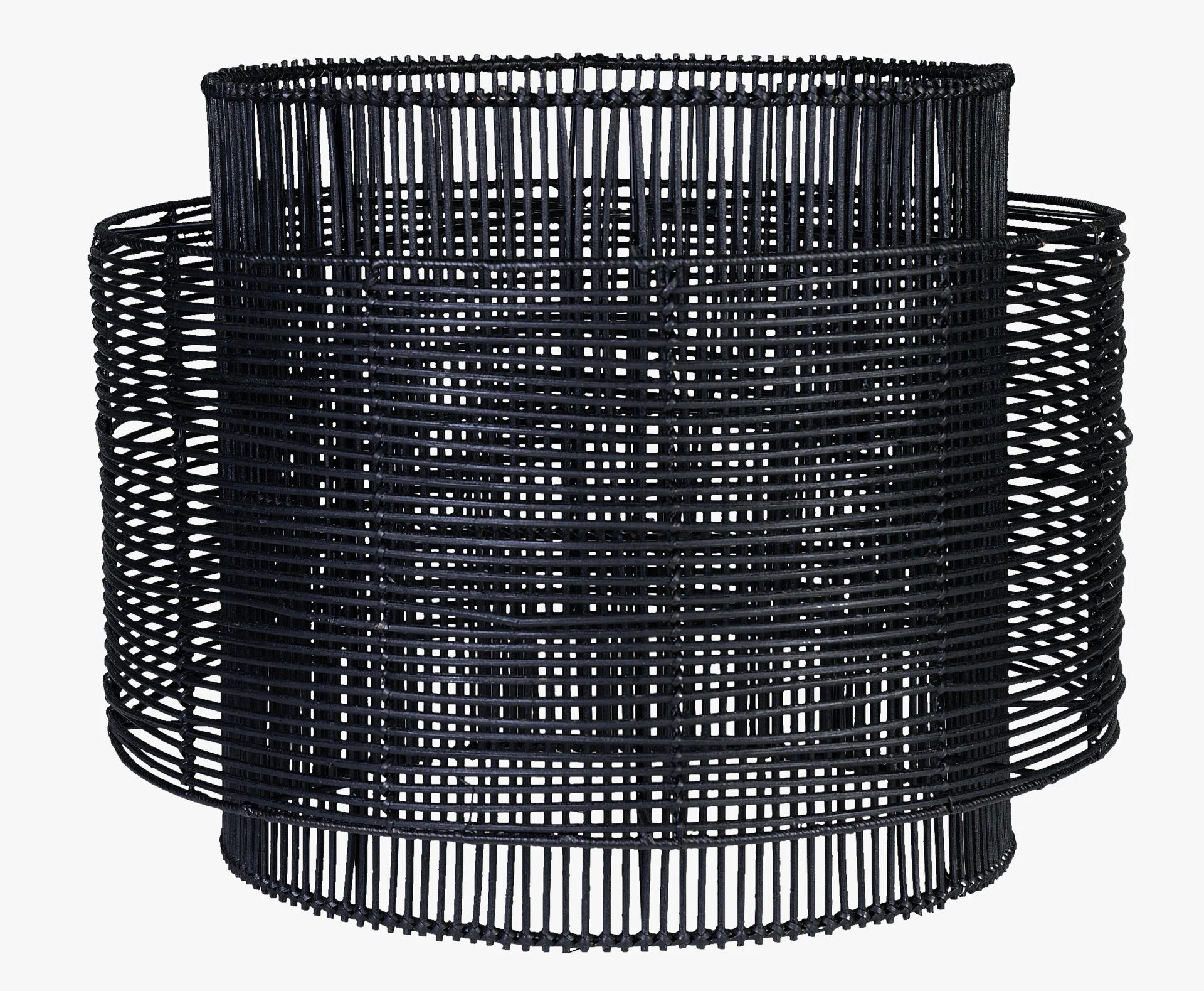Lampeskjerm svart - 59x59x44 cm