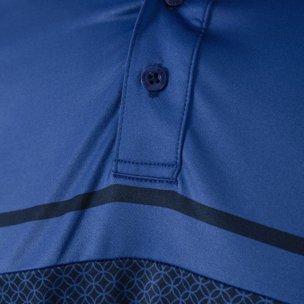 Island Green IG Geometric Polo Shirt Mens