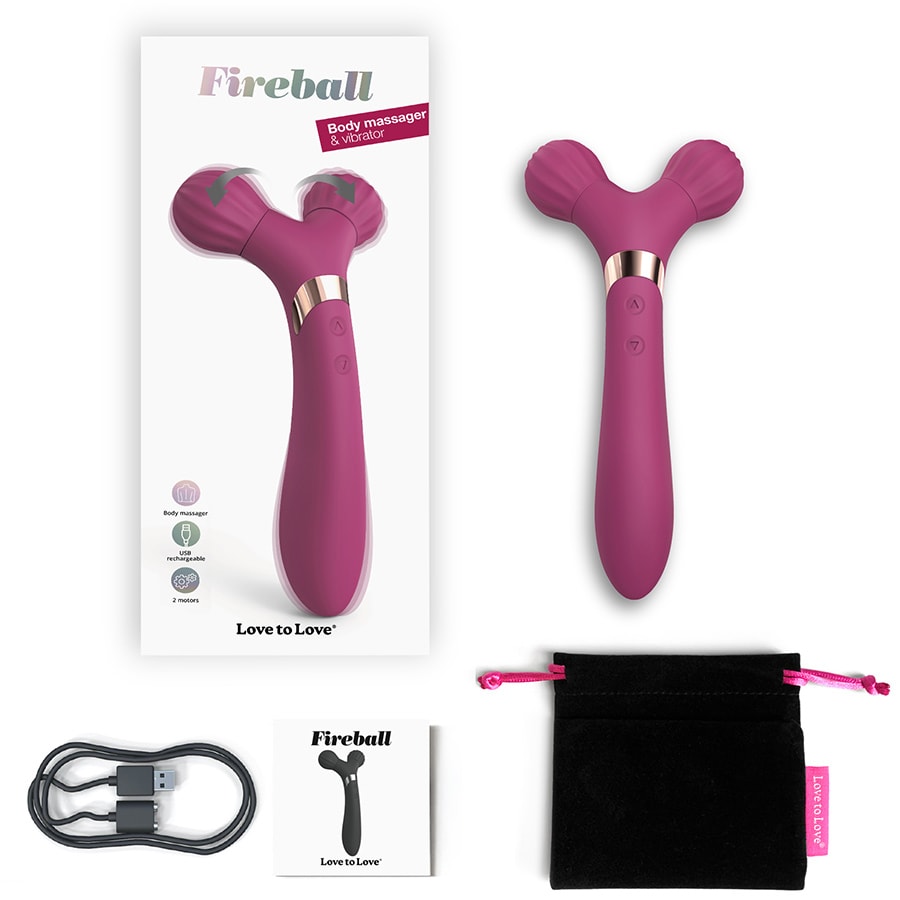 Vibromasseur - Fireball - Rose - 9 modes