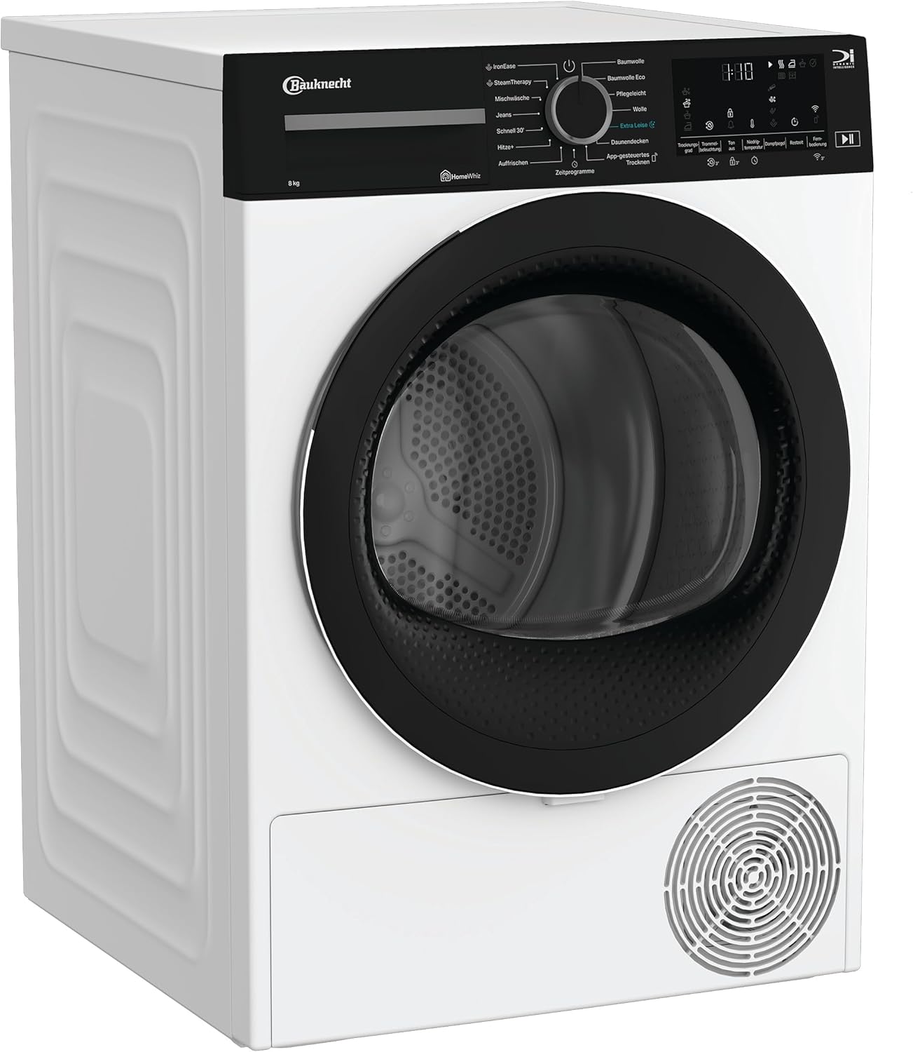 Bauknecht BD IS 8C WBS Wärmepumpentrockner /8 kg/EEK C/Precision Dry - Intelligentes Trocknen/IronEase - Bügelfrei auf Knopfdruck/Silent Spin/Adaptive Dry/HomeWhiz App