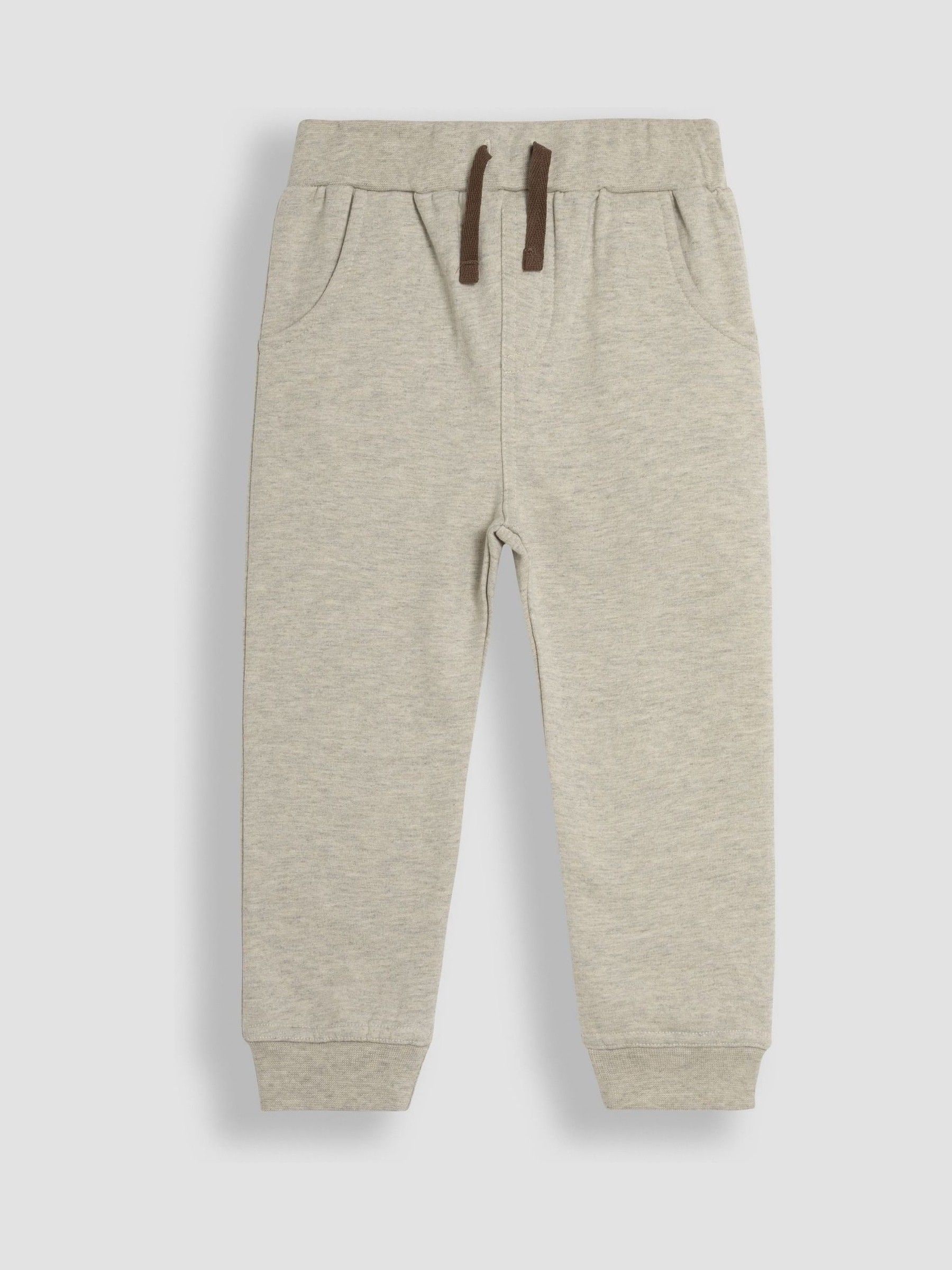 Bruin en naturel - JoJo Maman Bébé - 2 joggingbroeken