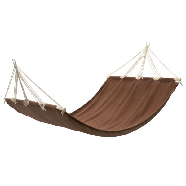 Cama de Rede com Barras 210 x 150 cm Castanho - 40808