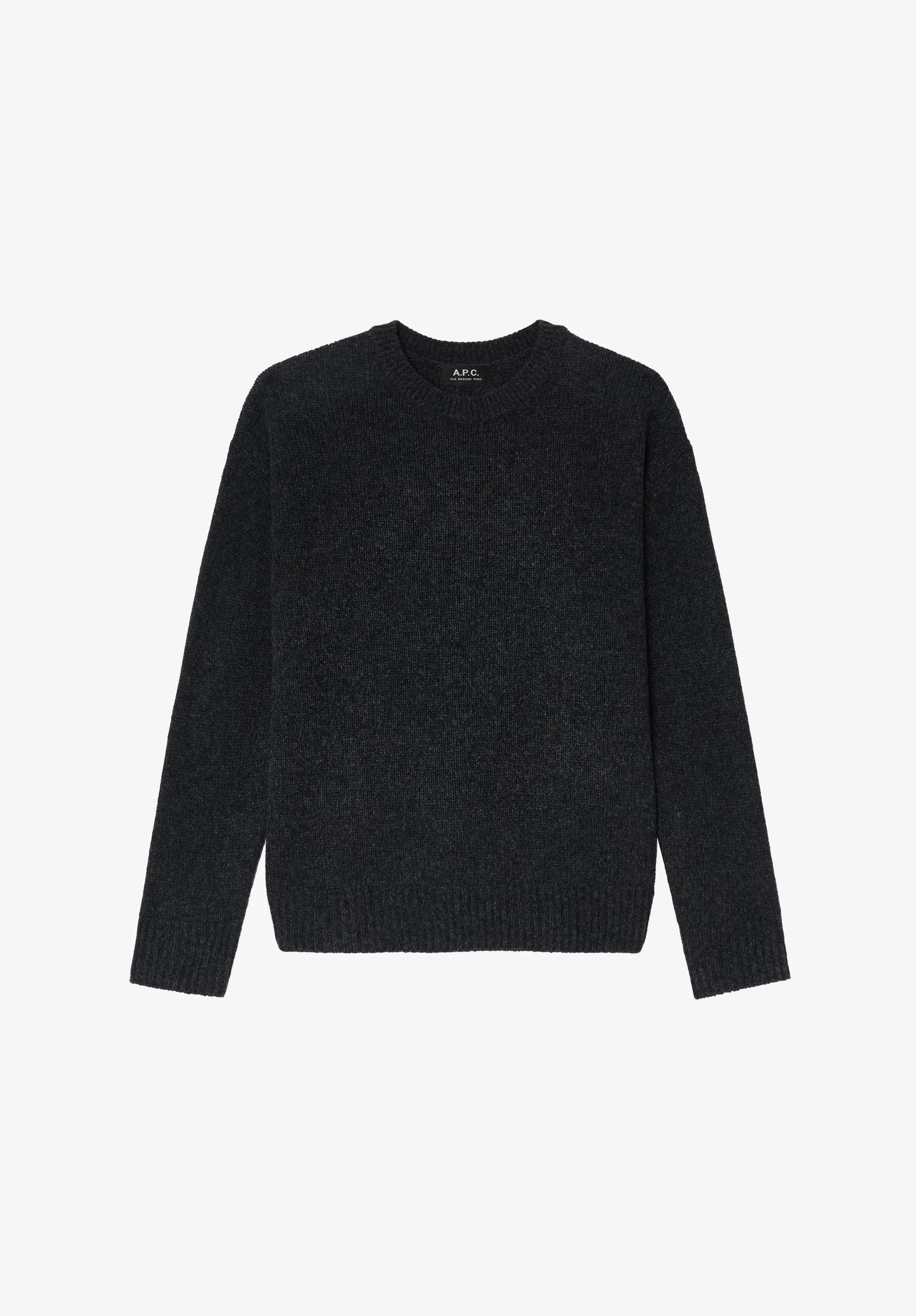 Pull col rond - Anthracite chine