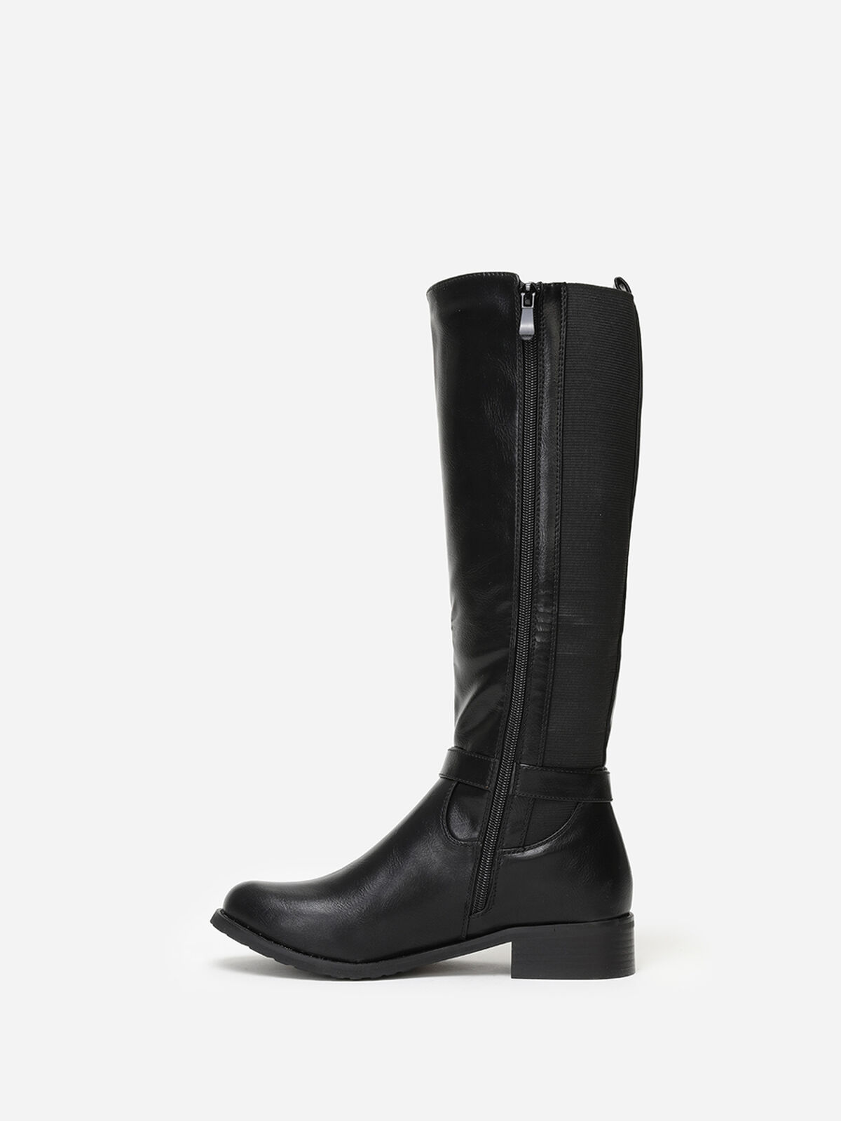 Bottes cavalières avec cadenas- Noir