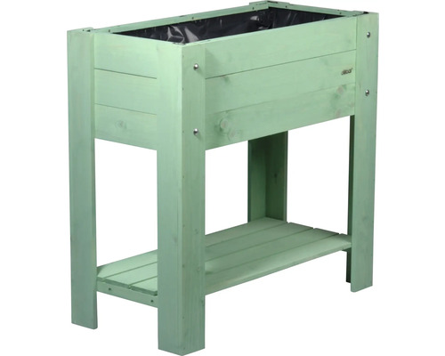 Verhoogd tuinbed op palen, dobar, 80,3 x 40 x 78,4 cm, mintgroen