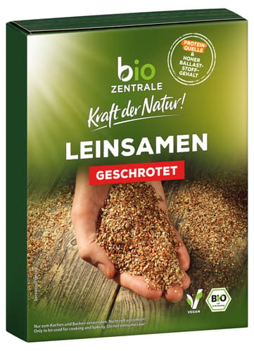 BIOZENTRALE BIO Leinsamen geschrotet