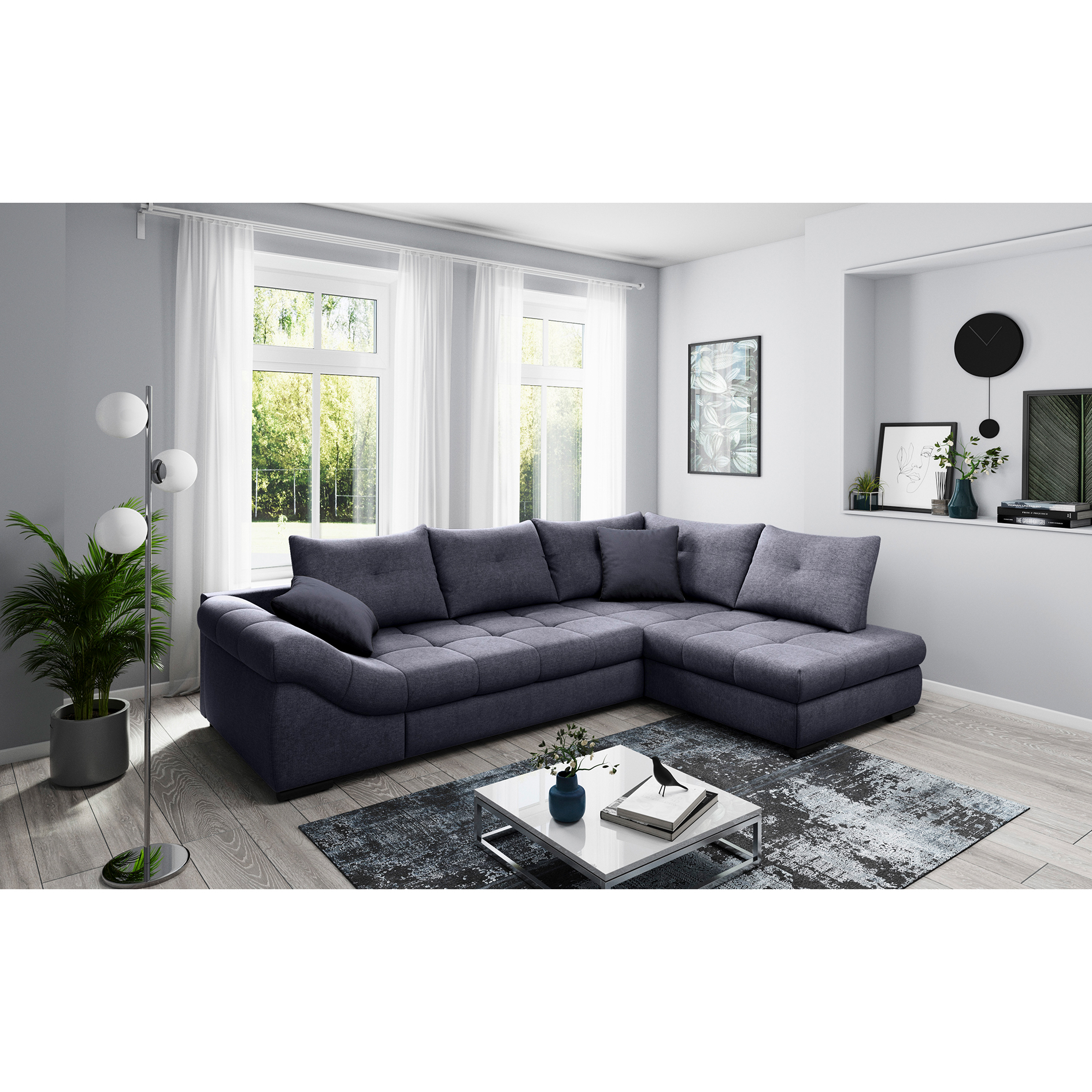 Ecksofa - midnight - Liegefunktion