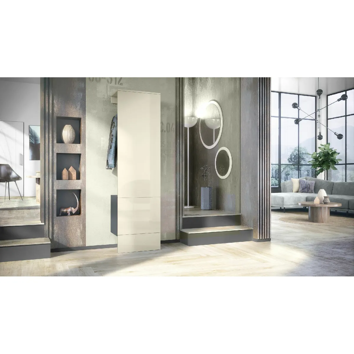 MPC Vestiaire Crème 52x193x35