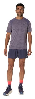 Short Asics Road 5in Violet Homme