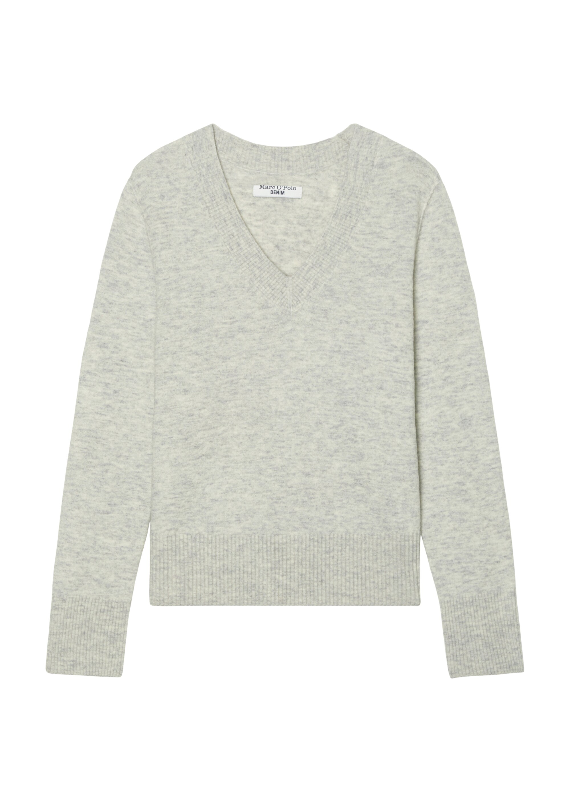V-Neck-Strickpullover aus softem Schurwolle-Mix