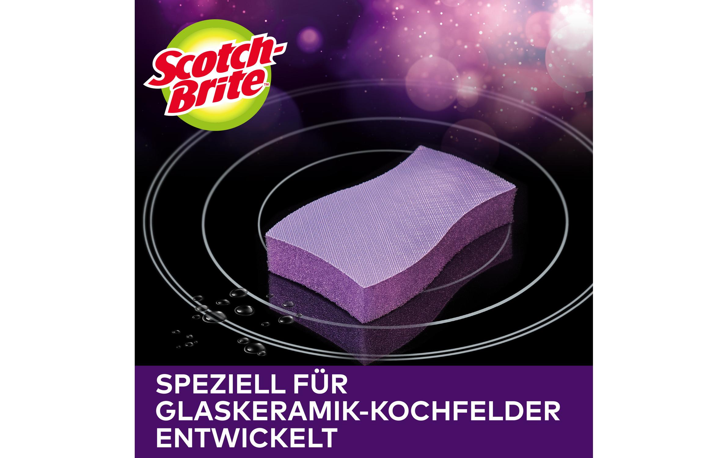 Schwamm Scotch-Brite Glaskeramik 1 StückSchwamm für Glaskeramik-Kochfelder