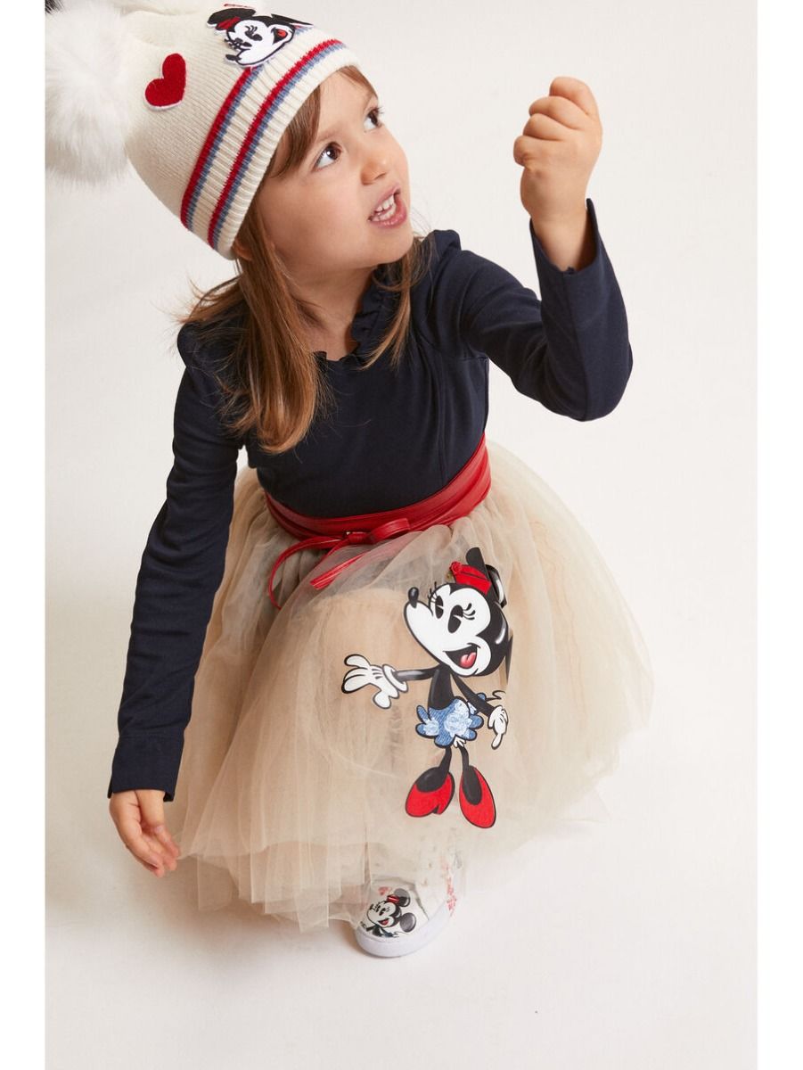 Monnalisa Minnie Tule Bow Dress