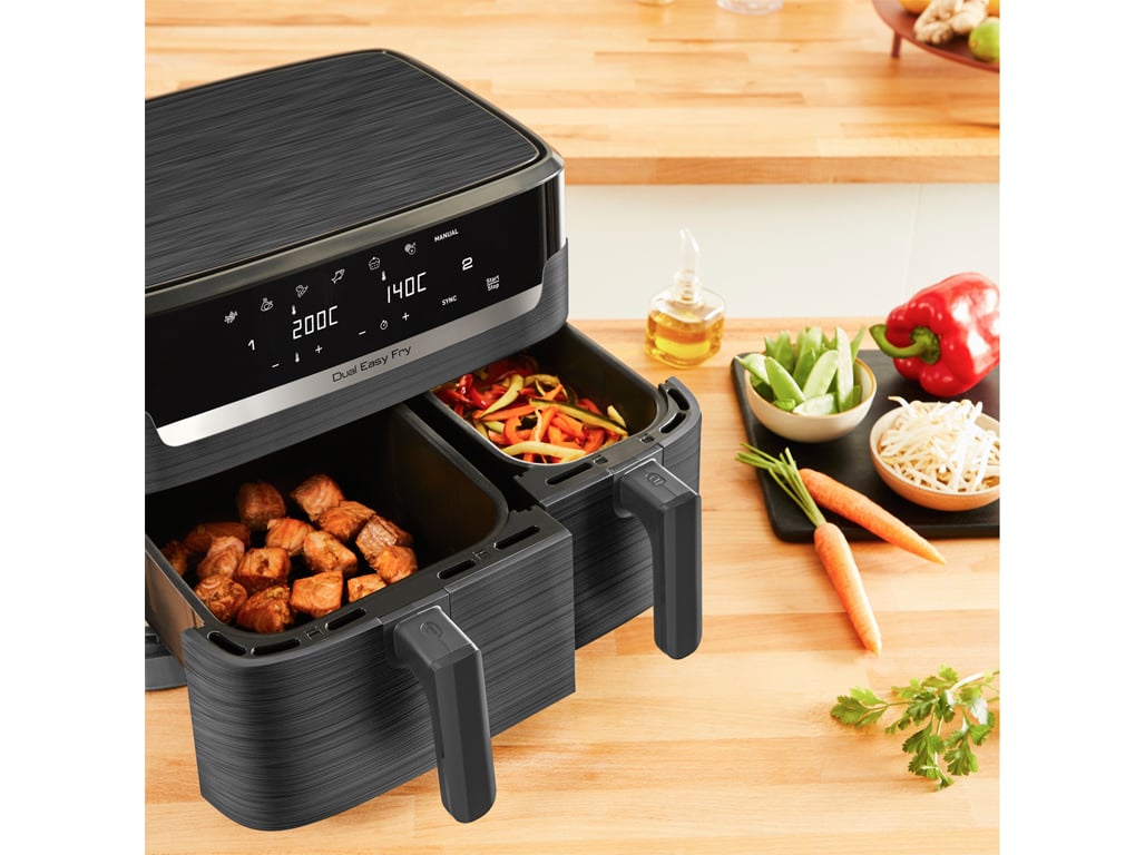 FRITADEIRA AIRFRYER MOULINEX EZ901H20 DUAL EASY FRY 8.3L