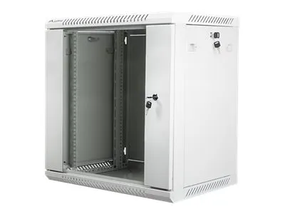Lanberg - Rack kabinet - vægmonterbar - grå, RAL 7035 - 12U - 19