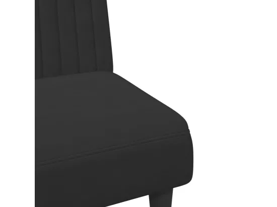 Ensemble de canapés 2 pcs noir velours