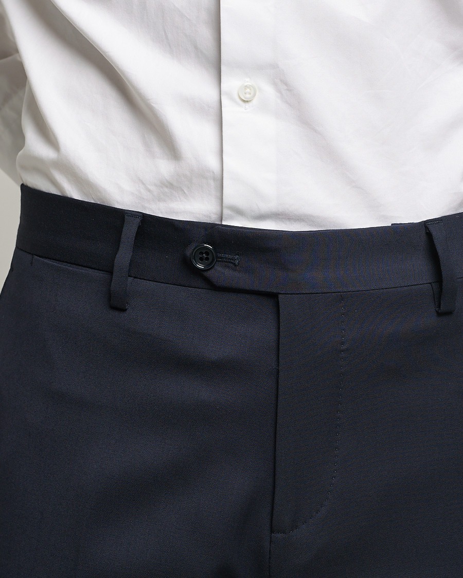 Lardini Wool Trousers Navy