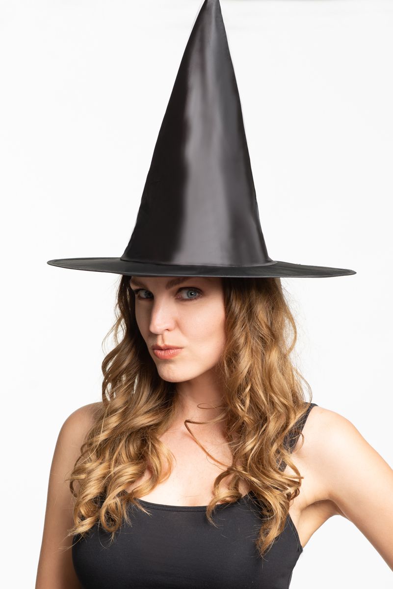 Halloween Heksenhoed Zwart Hoog