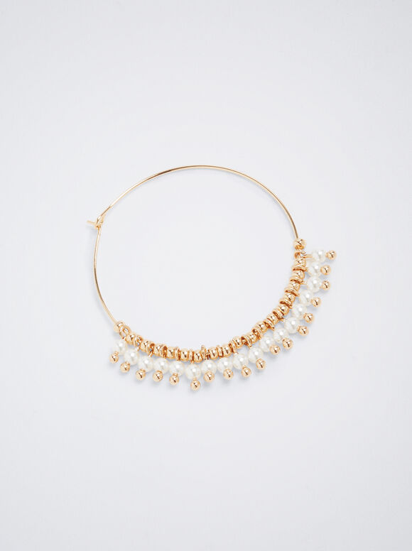 Brincos de argola dourados - Dourado