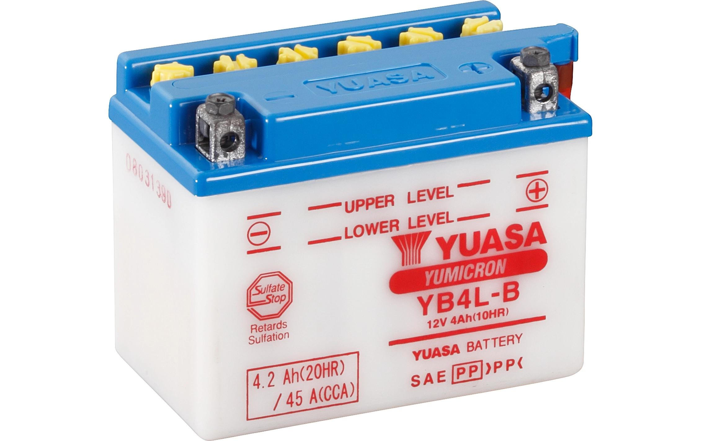 Motorradbatterie Yumicron 12V/4.2Ah/45ABlei (Pb) Starterbatterie