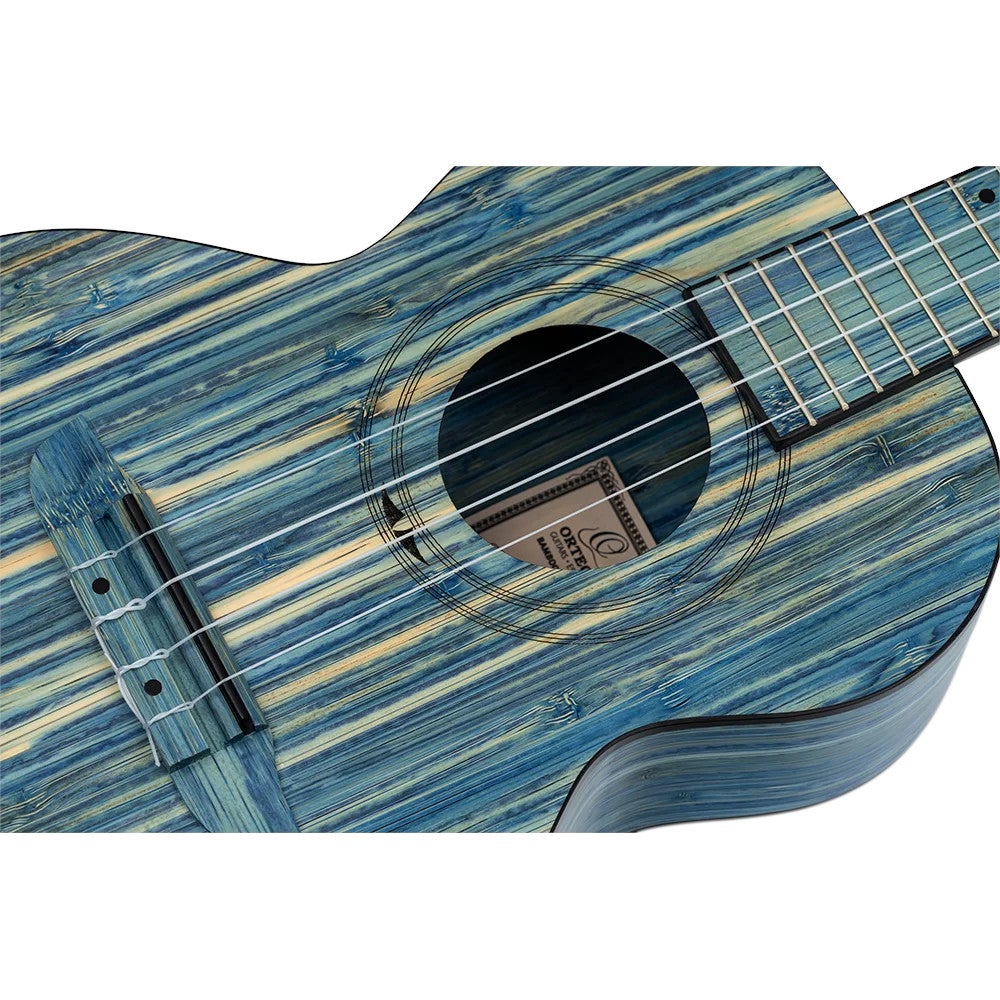 Ortega RUSWB-TE Bamboo Series Tenor Size Ukulele Stonewashed tenor ukelele met gigbag
