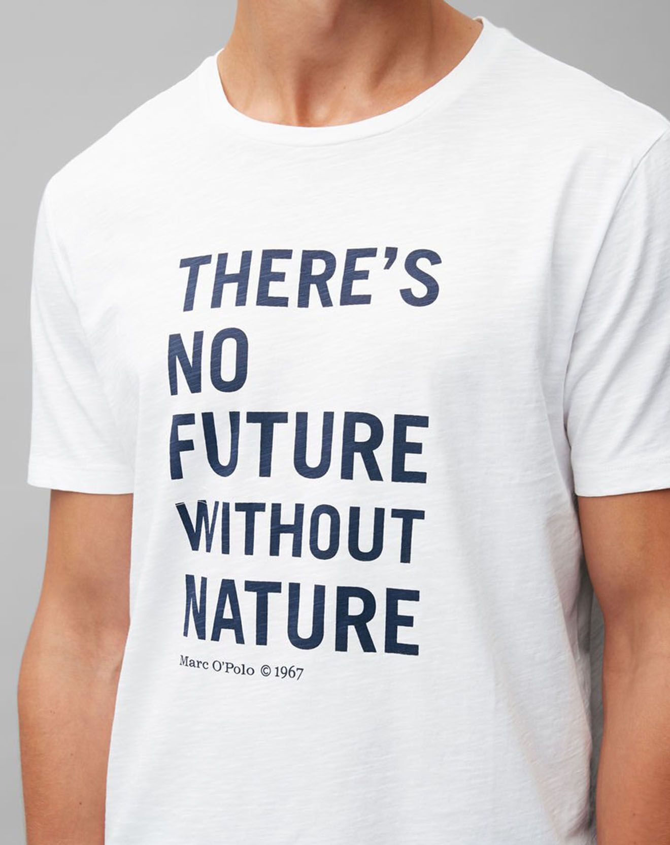 Marc O'Polo T-Shirt MC Message Coton Organic blanc