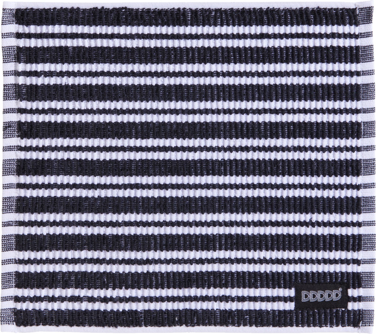 DDDDD vaatdoek Classic Clean zwart / wit 30 x 30 cm