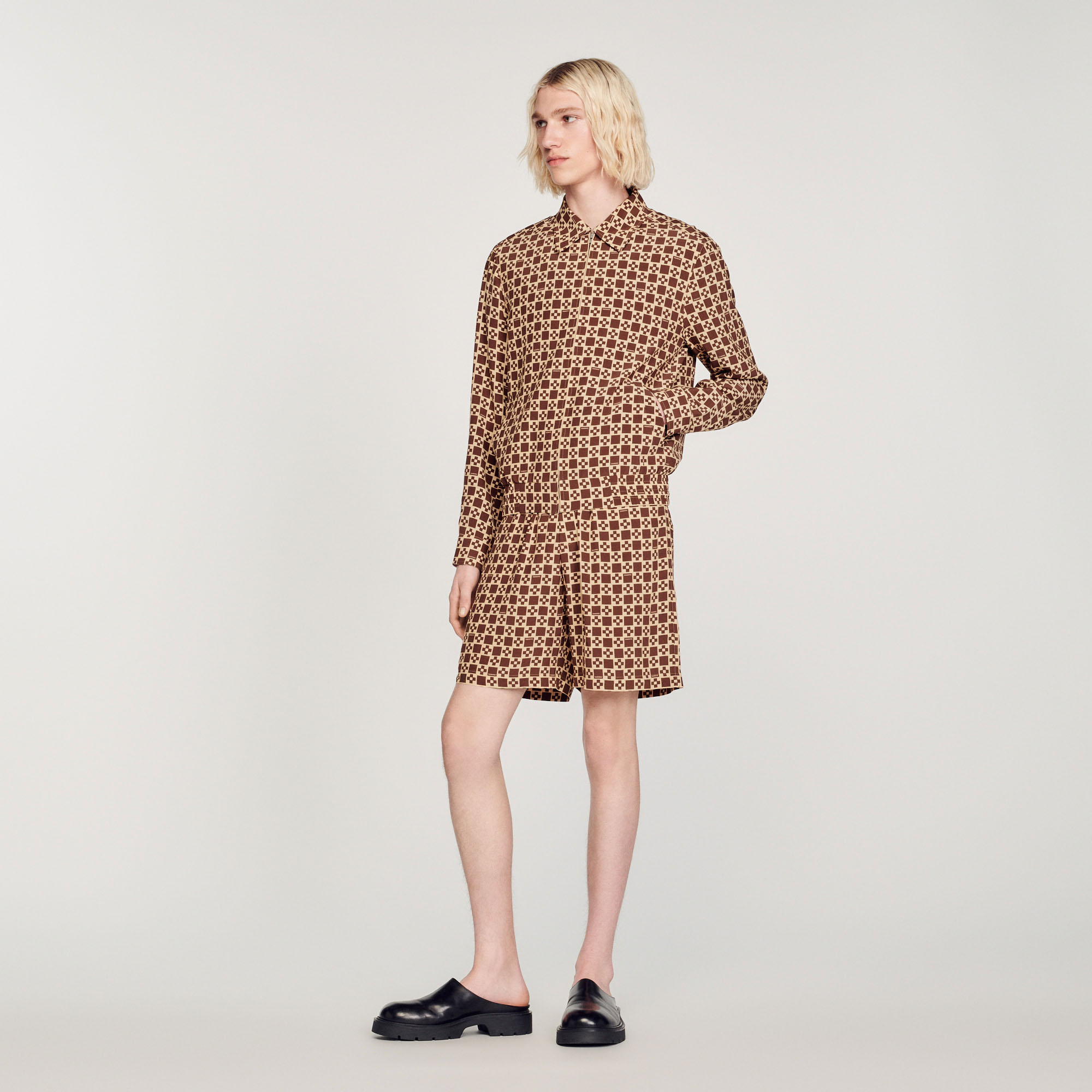 Blouson imprime Square Cross