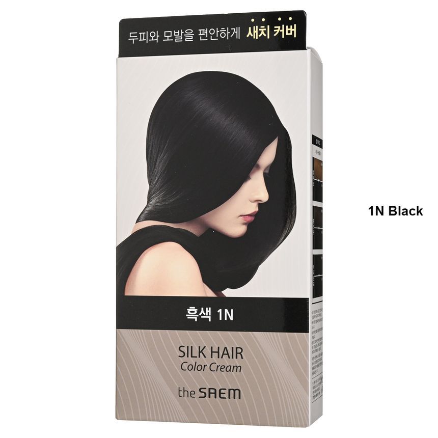 The Saem - Zijden Haarkleur Crème Grijs Haar Cover - 4 Kleuren