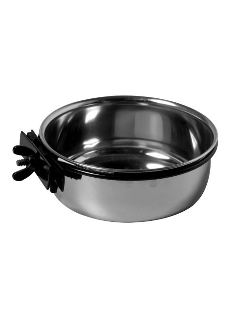 Adori Rvs Bak Met Schroefbevestiging - Voerbak - 14 cm