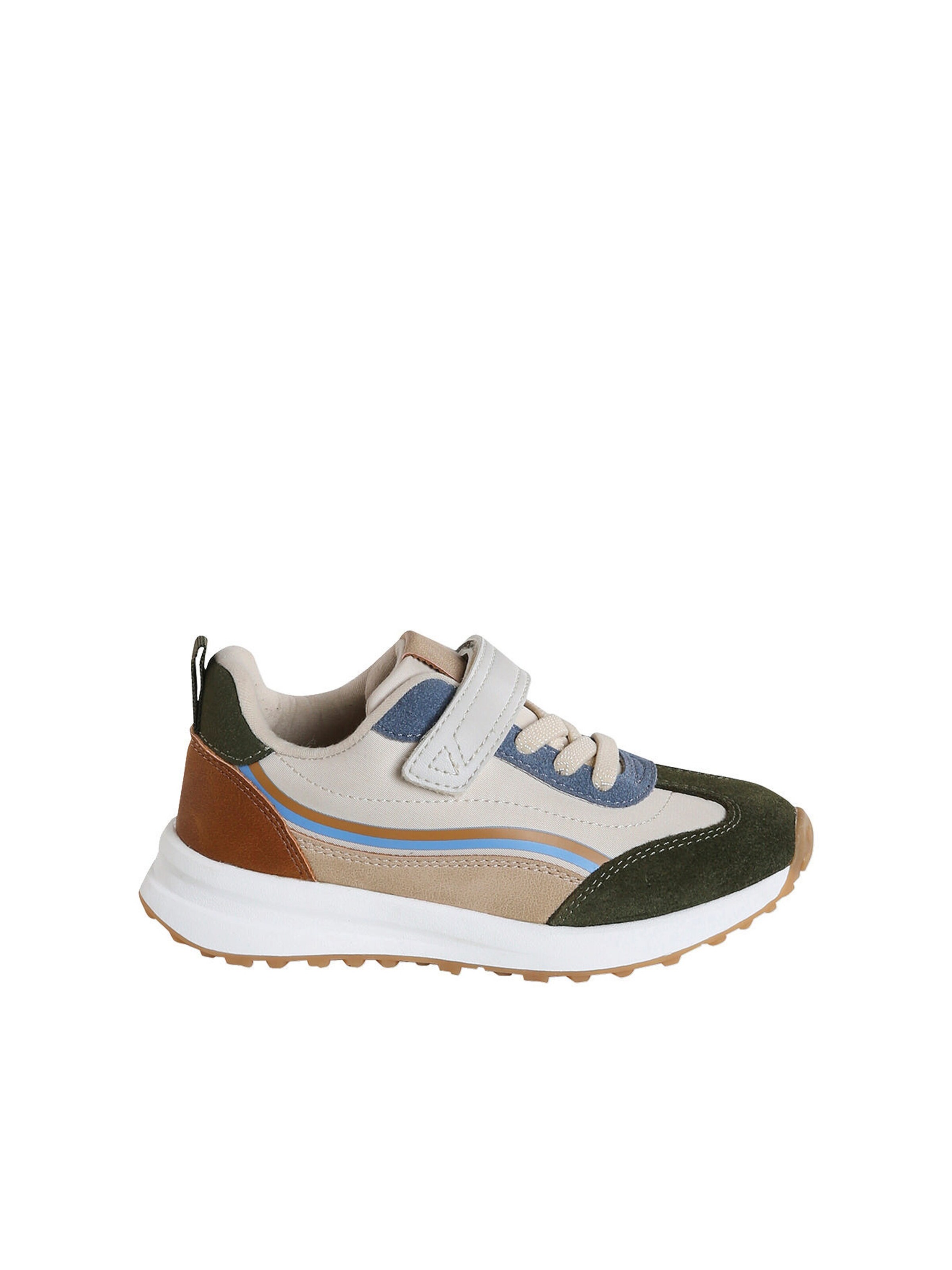 Vertbaudet Kinder Sneakers mit Anziehtrick set beige