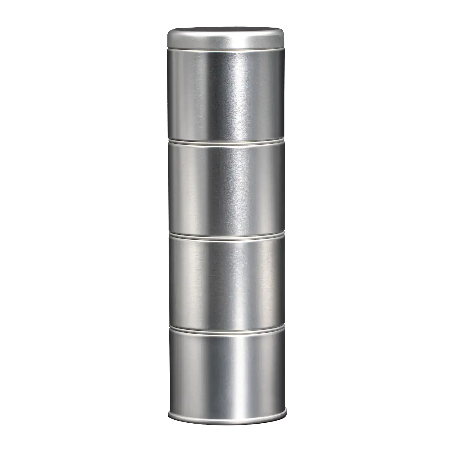 Gewürzdosen mit Stülpdeckel, 4er Set, stapelbar, rund, 59x197 mm