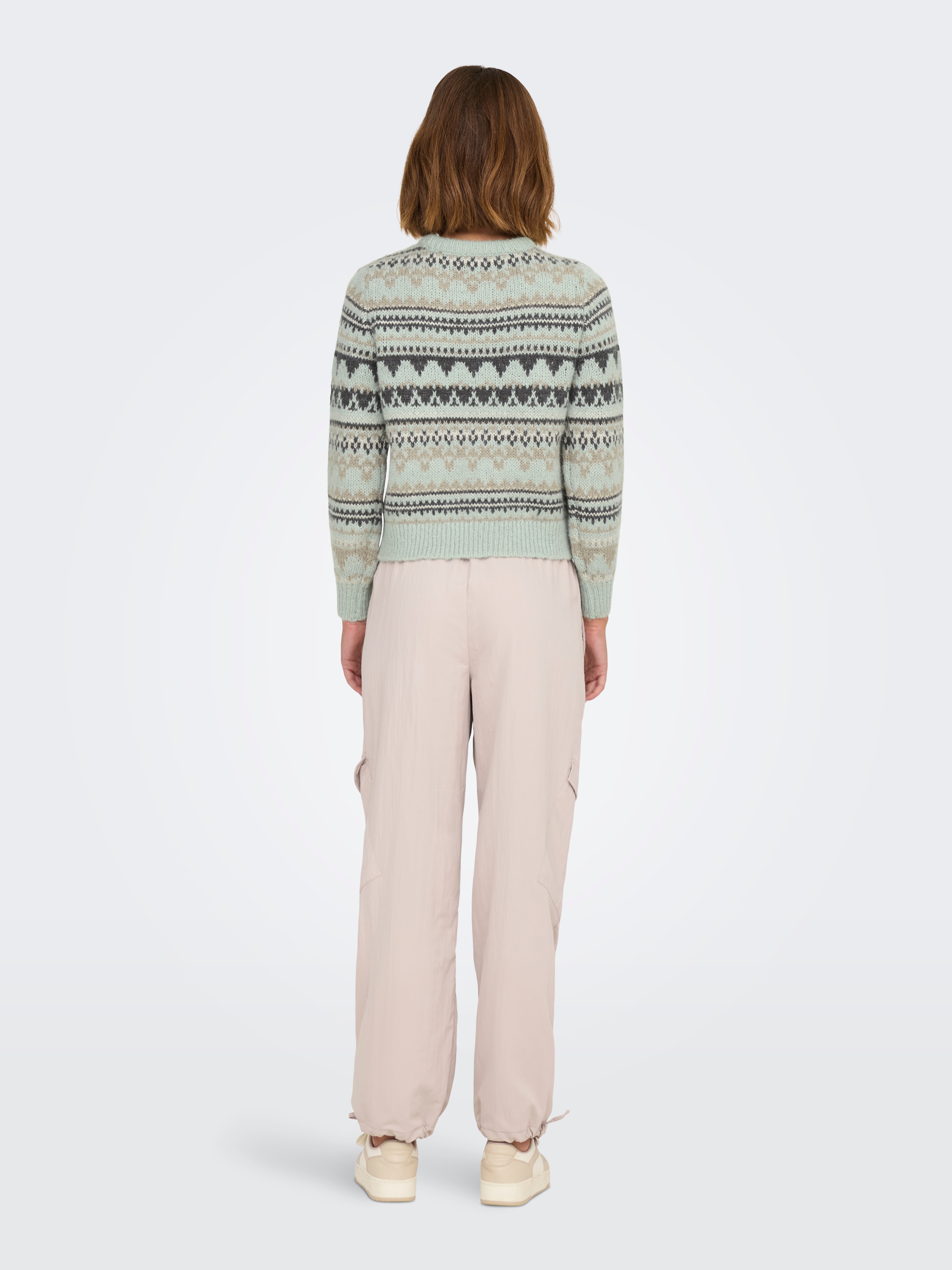 ONLMONTANA Strickpullover Aqua Gray
